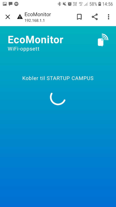 Tilkobling til nettverk.